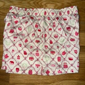 Victoria's Secret Pink and White Cupcake Shorts